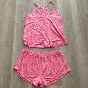 Athleta Pajama Set Pink M/L